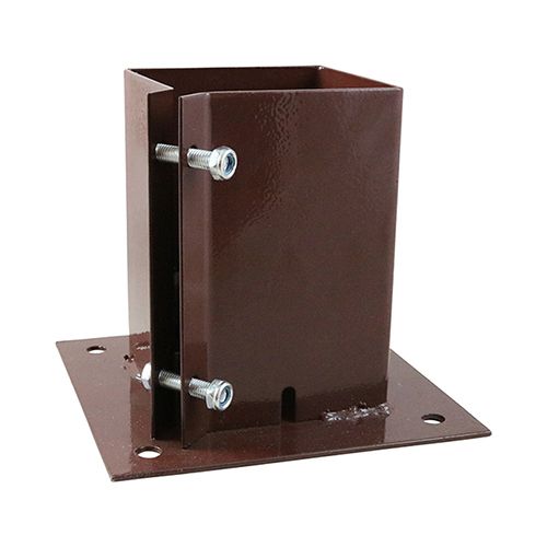 Bolt Down Fence Post Supports (Fence Shoes) - Wern-wood