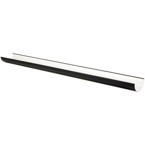 Black half-round gutter