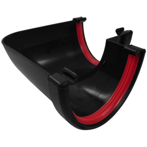 Black Deepflow gutter fitting