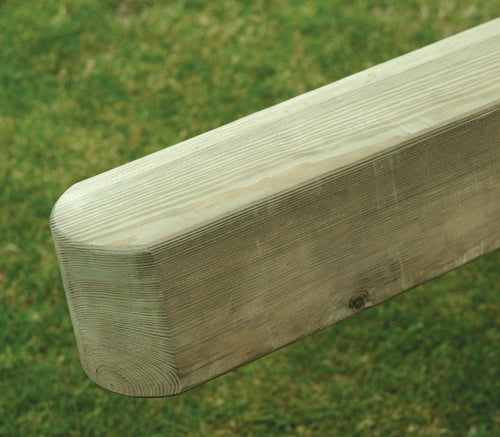 90x90 Planed Rounded Top Fence Post – 2.4m (UC4 Treated) - Wern-wood